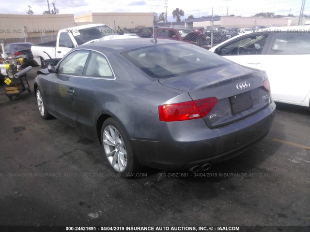 WAUCFAFR3EA062434 - 2014 AUDI A5 PREMIUM GRAY photo 3