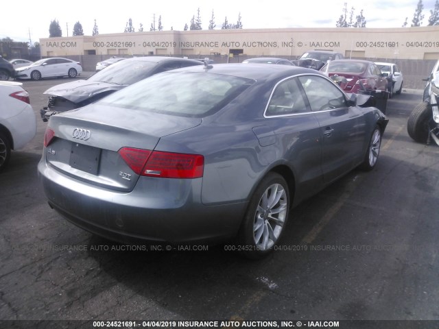 WAUCFAFR3EA062434 - 2014 AUDI A5 PREMIUM GRAY photo 4