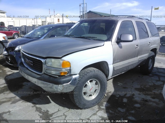 1GKEC13T81J252846 - 2001 GMC YUKON TAN photo 2