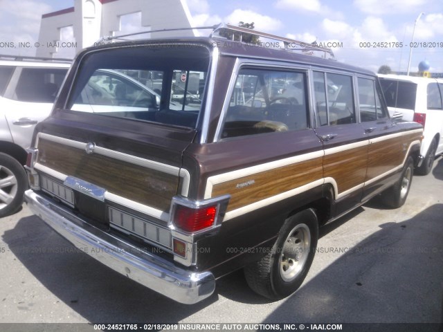 J9A15NN139410 - 1979 JEEP GRAND WAGONEER  Dark Brown photo 4