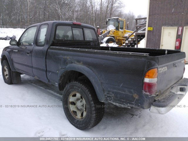 5TEWM72N62Z137589 - 2002 TOYOTA TACOMA XTRACAB BLACK photo 3