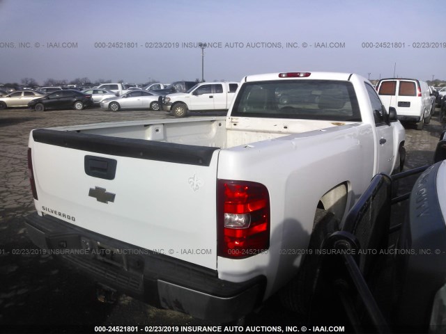 1GCEC14C08Z333118 - 2008 CHEVROLET SILVERADO C1500 WHITE photo 4