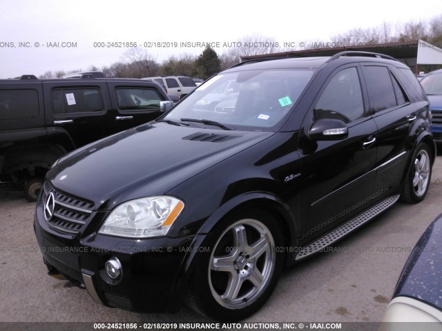 4JGBB77E48A317861 - 2008 MERCEDES-BENZ ML 63 AMG BLACK photo 2