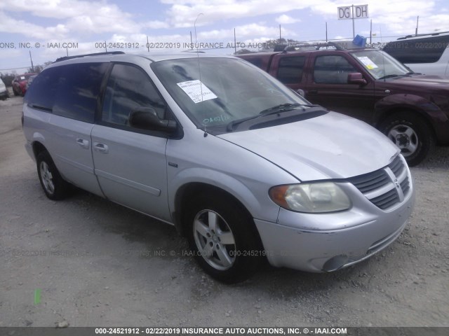 2D8GP44L87R277700 - 2007 DODGE GRAND CARAVAN SXT SILVER photo 1