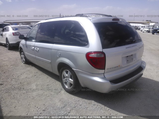 2D8GP44L87R277700 - 2007 DODGE GRAND CARAVAN SXT SILVER photo 3