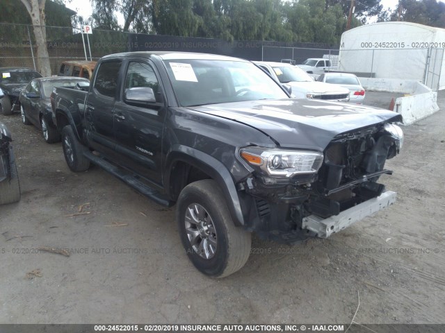 3TMBZ5DN5GM001704 - 2016 TOYOTA TACOMA DOUBLE CAB/SR5/TRD SPORT GRAY photo 1