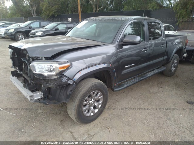 3TMBZ5DN5GM001704 - 2016 TOYOTA TACOMA DOUBLE CAB/SR5/TRD SPORT GRAY photo 2