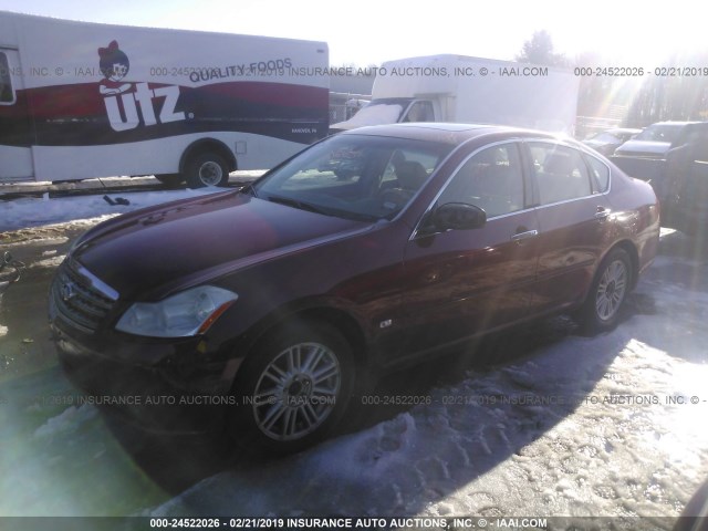 JNKAY01F27M450914 - 2007 INFINITI M35 SPORT RED photo 2