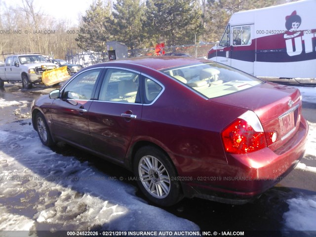 JNKAY01F27M450914 - 2007 INFINITI M35 SPORT RED photo 3