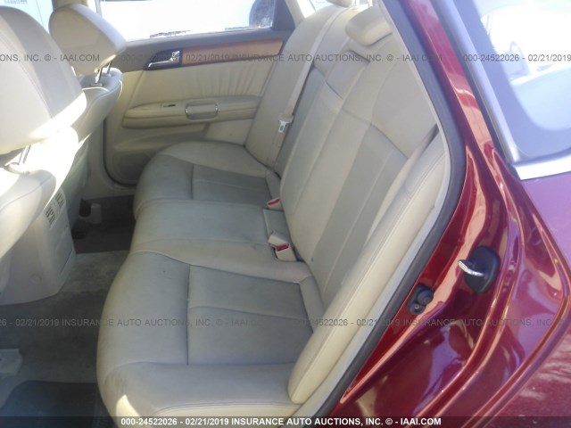 JNKAY01F27M450914 - 2007 INFINITI M35 SPORT RED photo 8