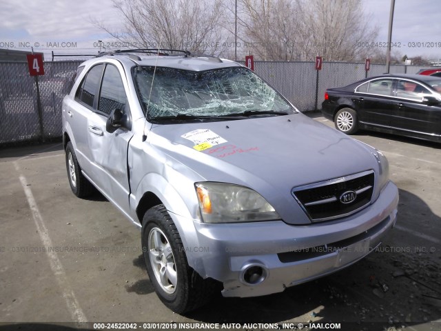 KNDJC733765585407 - 2006 KIA SORENTO EX/LX SILVER photo 1