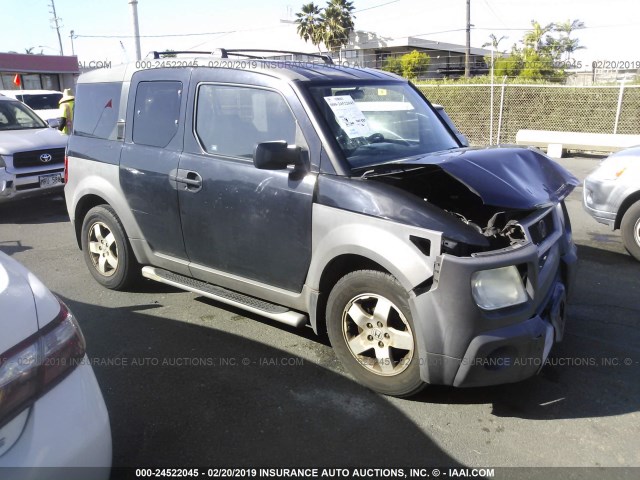 5J6YH28553L000967 - 2003 HONDA ELEMENT EX BLACK photo 1