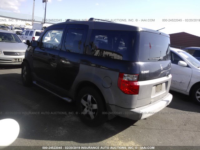 5J6YH28553L000967 - 2003 HONDA ELEMENT EX BLACK photo 3