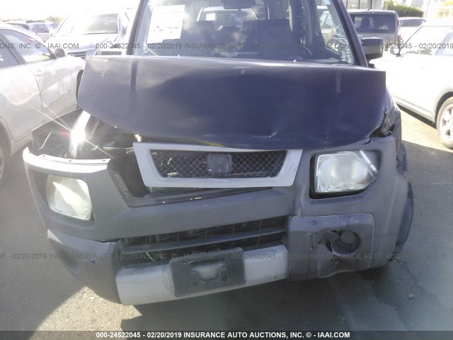 5J6YH28553L000967 - 2003 HONDA ELEMENT EX BLACK photo 6