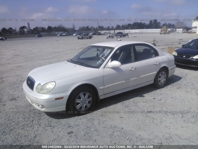 KMHWF25H54A021277 - 2004 HYUNDAI SONATA GL WHITE photo 2