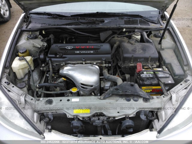 4T1BE32K14U373942 - 2004 TOYOTA CAMRY LE/XLE/SE SILVER photo 10