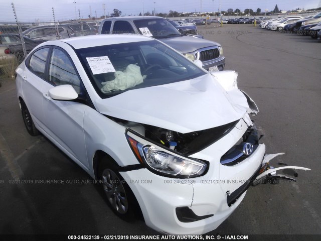 KMHCT4AEXHU243367 - 2017 HYUNDAI ACCENT SE WHITE photo 1