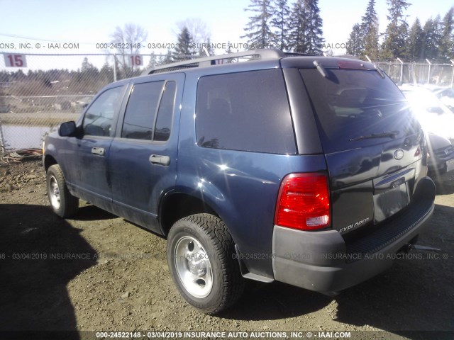 1FMZU72K63UB61870 - 2003 FORD EXPLORER XLS/XLS SPORT BLUE photo 3