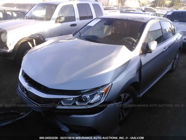 1HGCR2F62HA063862 - 2017 HONDA ACCORD SPORT SILVER photo 2