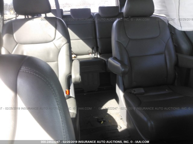 5FNRL3H2XAB110160 - 2010 HONDA ODYSSEY LX GRAY photo 8