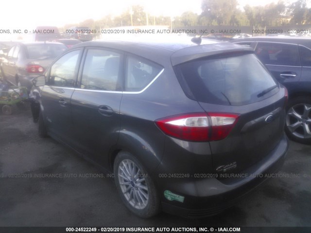 1FADP5CUXFL115713 - 2015 FORD C-MAX PREMIUM SEL GRAY photo 3