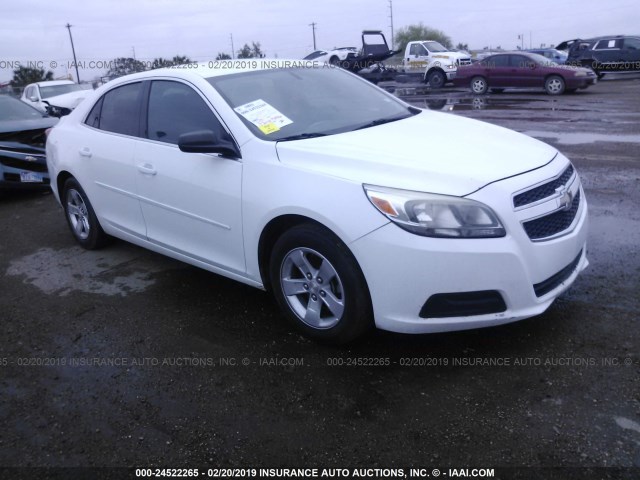 1G11B5SA8DF346164 - 2013 CHEVROLET MALIBU LS WHITE photo 1