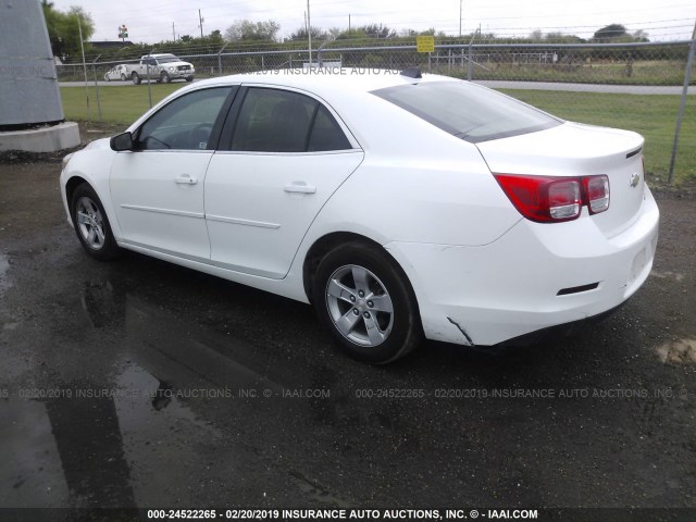 1G11B5SA8DF346164 - 2013 CHEVROLET MALIBU LS WHITE photo 3