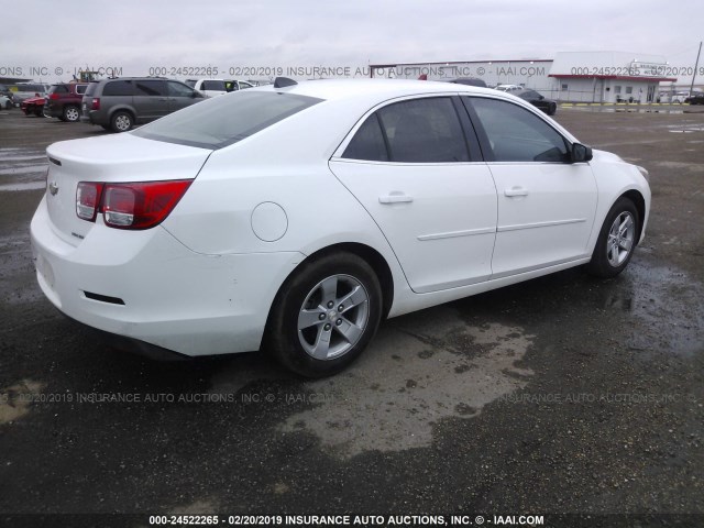 1G11B5SA8DF346164 - 2013 CHEVROLET MALIBU LS WHITE photo 4
