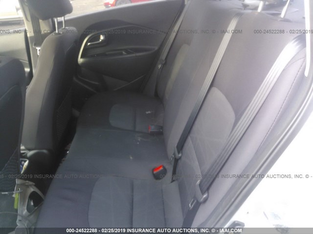 KNADM4A31D6177999 - 2013 KIA RIO LX SILVER photo 8