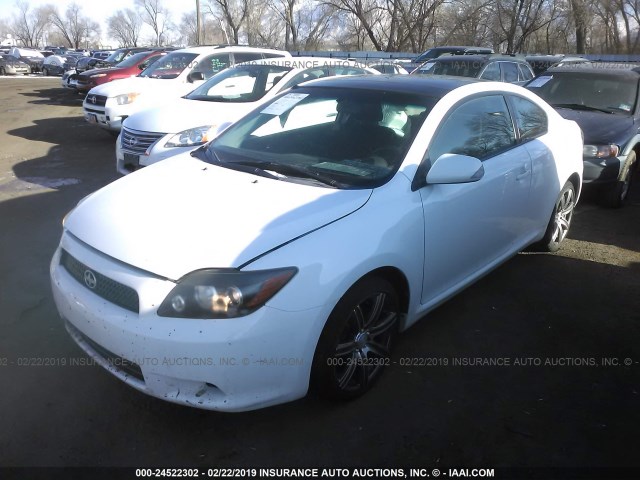 JTKDE3B76A0303857 - 2010 TOYOTA SCION TC WHITE photo 2