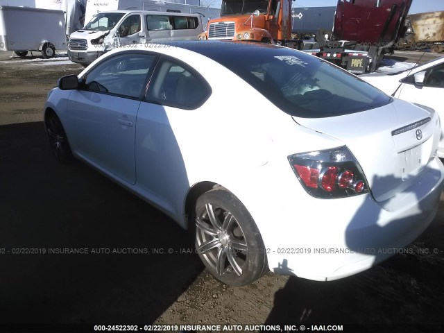 JTKDE3B76A0303857 - 2010 TOYOTA SCION TC WHITE photo 3