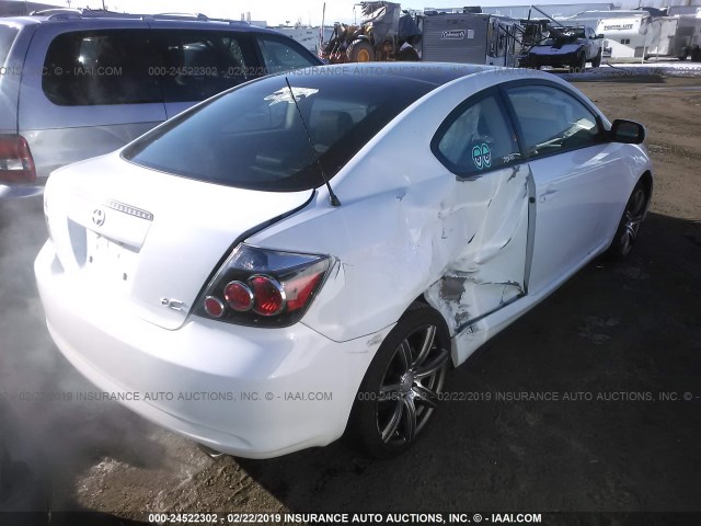JTKDE3B76A0303857 - 2010 TOYOTA SCION TC WHITE photo 4