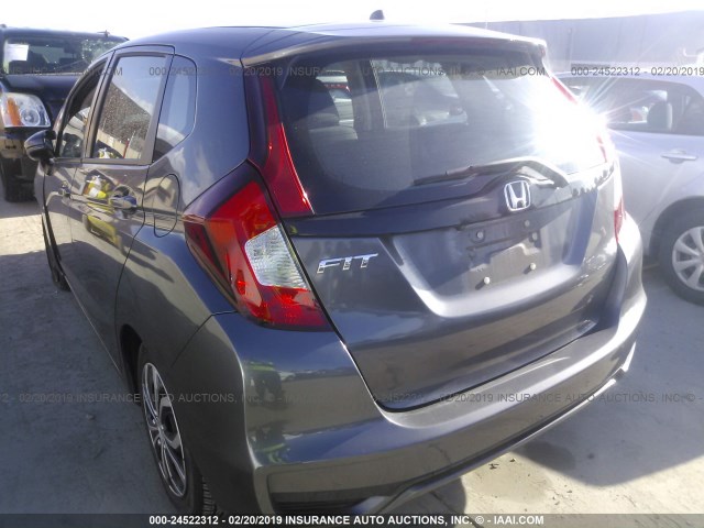 3HGGK5H44JM716333 - 2018 HONDA FIT LX GRAY photo 3