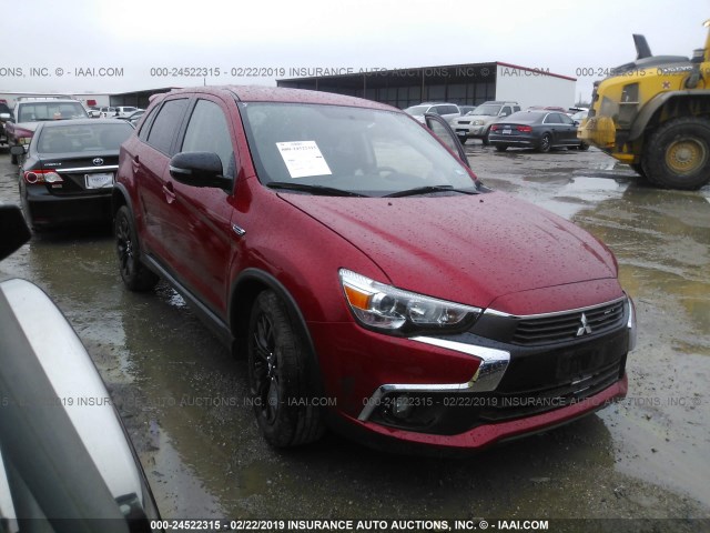 JA4AP3AU7HZ056652 - 2017 MITSUBISHI OUTLANDER SPORT ES/SE RED photo 1