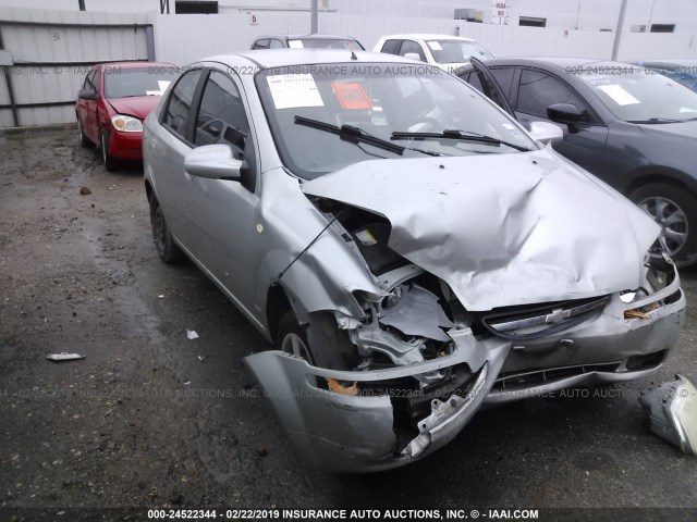 KL1TD52695B285929 - 2005 CHEVROLET AVEO LS GRAY photo 1