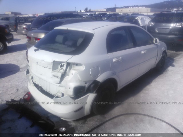 KL5JD66Z96K414012 - 2006 SUZUKI RENO WHITE photo 4