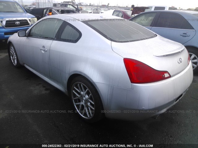 JN1CV6EK4CM420016 - 2012 INFINITI G37 SPORT SILVER photo 3