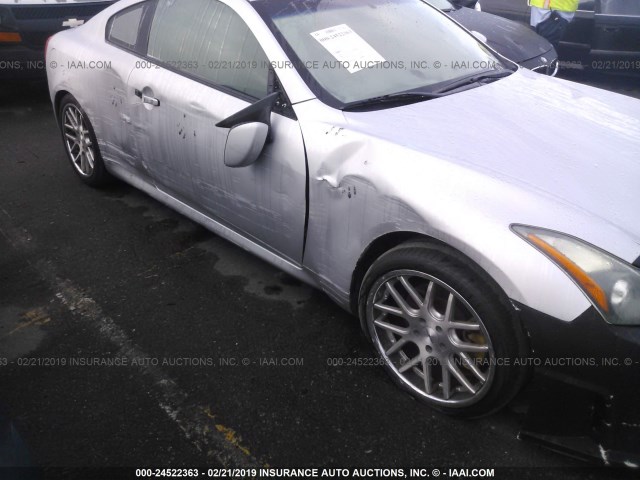 JN1CV6EK4CM420016 - 2012 INFINITI G37 SPORT SILVER photo 6