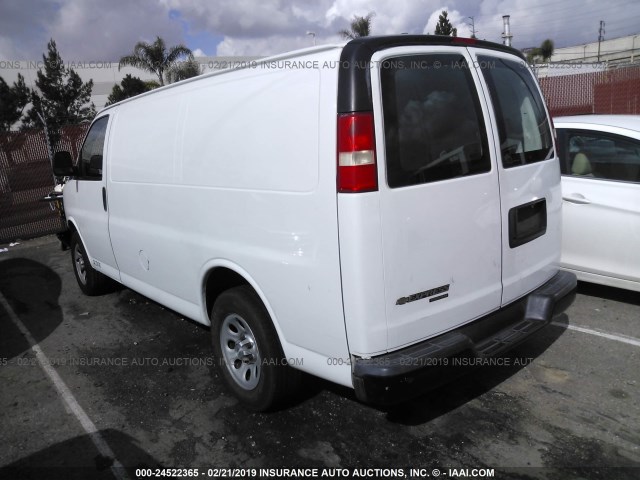 1GCSGAFX7E1196079 - 2014 CHEVROLET EXPRESS G1500  WHITE photo 3