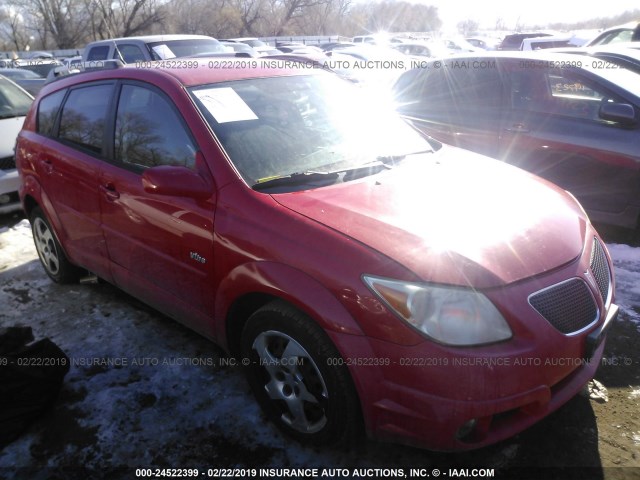 5Y2SL63885Z475032 - 2005 PONTIAC VIBE RED photo 1