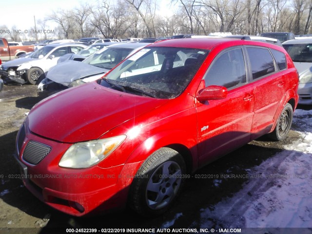 5Y2SL63885Z475032 - 2005 PONTIAC VIBE RED photo 2