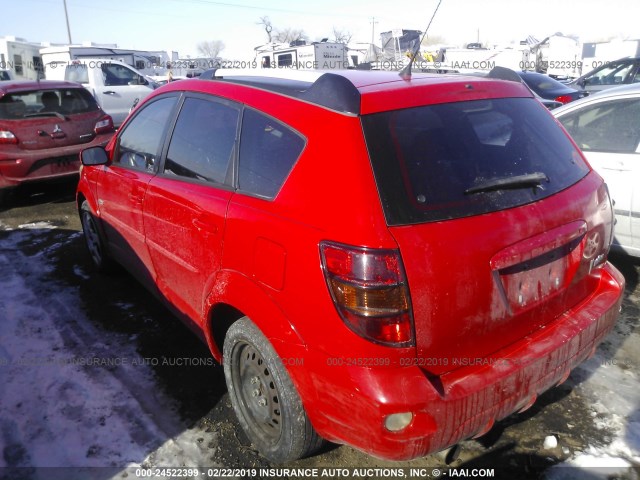 5Y2SL63885Z475032 - 2005 PONTIAC VIBE RED photo 3