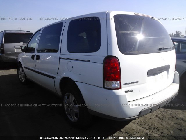 1GBDV13W57D216264 - 2007 CHEVROLET UPLANDER INCOMPLETE WHITE photo 3