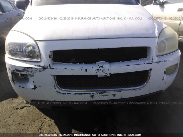 1GBDV13W57D216264 - 2007 CHEVROLET UPLANDER INCOMPLETE WHITE photo 6