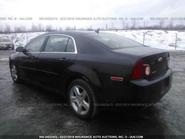 1G1ZB5E12BF229188 - 2011 CHEVROLET MALIBU LS BLACK photo 3