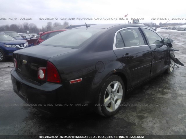 1G1ZB5E12BF229188 - 2011 CHEVROLET MALIBU LS BLACK photo 4