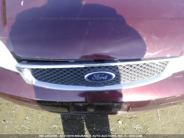 1FAHP34N27W272360 - 2007 FORD FOCUS ZX4/S/SE/SES MAROON photo 10