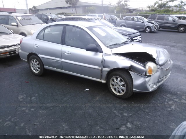 KNADC125046316358 - 2004 KIA RIO SILVER photo 1