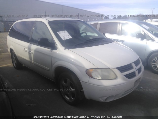 2D4GP44L25R420056 - 2005 DODGE GRAND CARAVAN SXT WHITE photo 1