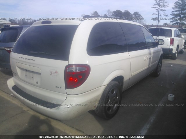 2D4GP44L25R420056 - 2005 DODGE GRAND CARAVAN SXT WHITE photo 4